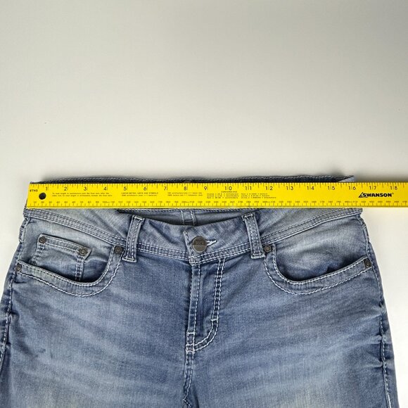 BKE Buckle Jeans Women‎ 32x30.5 Sabrina Blue Stretch Low-Rise Straight Leg Denim - Picture 7 of 14